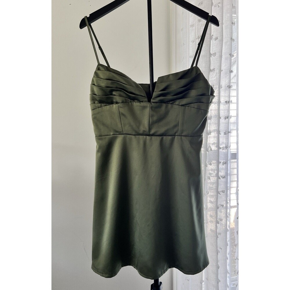 Women’s Princess Polly Della Mini Dress Green Sz 10